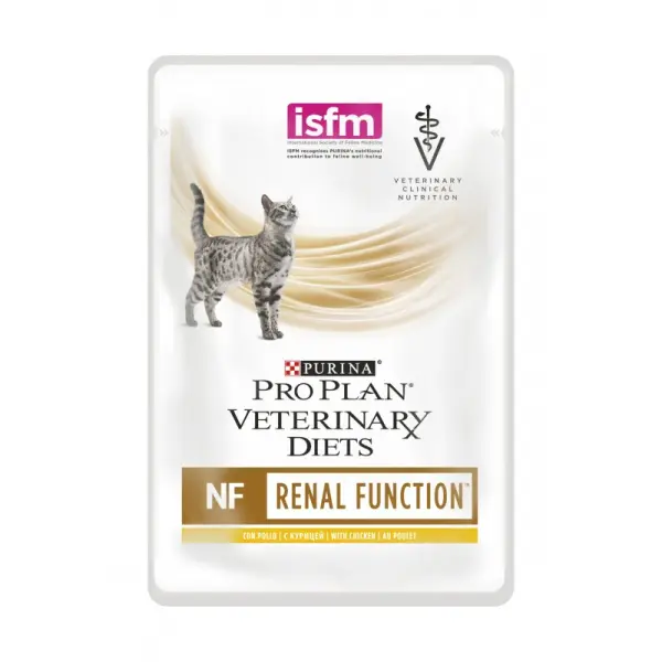 Консервы Purina Pro Plan Veterinary Diets NF для кошек с патологией почек, курица, пауч, 10шт*85 г