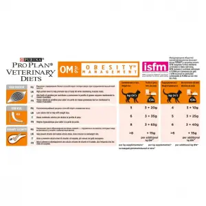 Консервы Pro Plan Veterinary Diets OM для кошек с ожирением, курица, пауч, 10шт*85 г