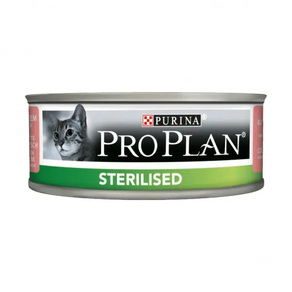 Консервы Pro Plan для стерилизованных кошек и кастрированных котов, лосось и тунец, 85 г