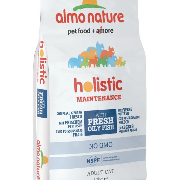 Корм Almo Nature для взрослых кошек с жирной рыбой и коричневым рисом 02кг