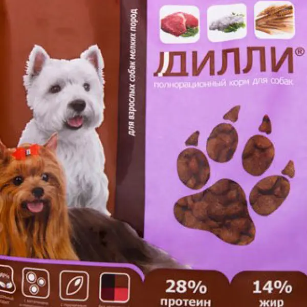 Дилли для взрослых собак мелких пород (14кг)