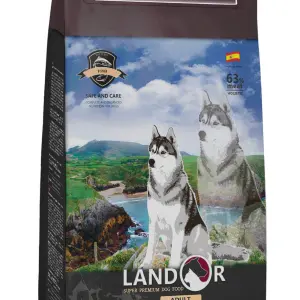 15кг LANDOR ADULT DOG FISH для взрослых собак,рыба с рисом