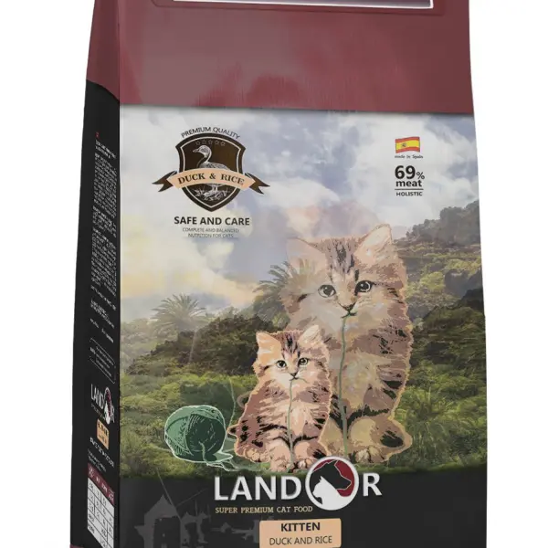 0,4кг LANDOR KITTEN для котят, утка с рисом