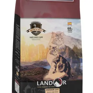 02кг LANDOR INDOOR CAT для кошек живущих в помещении, утка с рисом