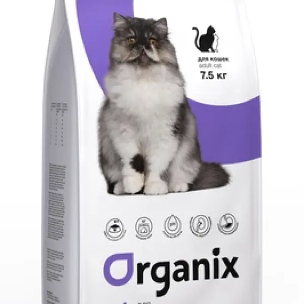 01,5кг ORGANIX Adult Cat sterilized сухой полнорационный натуральный корм для взрослых стерилизованных кошек