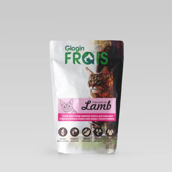 FRAIS STERILISED CAT LAMB 32/12 500гр