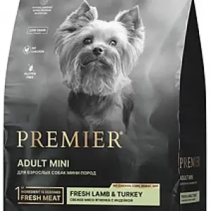 Premier Dog Lamb&Turkey ADULT Mini (Ягненок с индейкой для собак мелких пород) 01кг