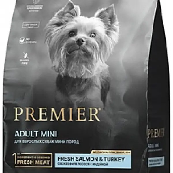Premier Dog Salmon&Turkey ADULT Mini (Лосось с индейкой для собак мелких пород) 03кг