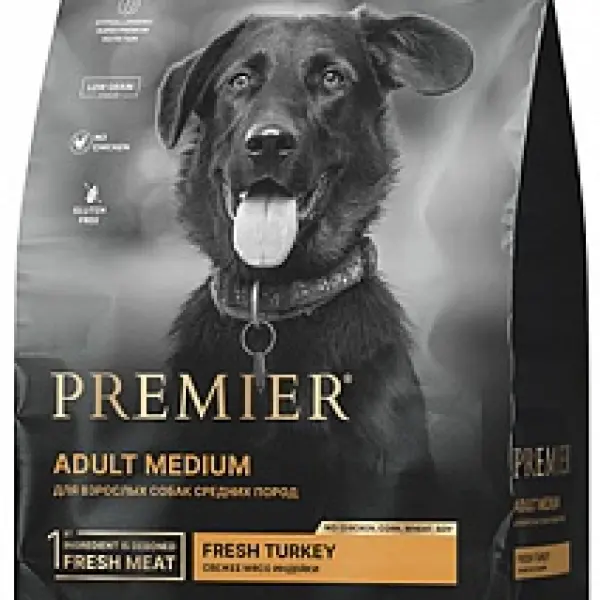 Premier Dog Turkey ADULT Medium (Индейка для собак средних пород) 03кг