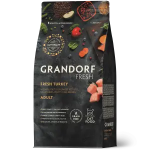 GRANDORF FRESH СВЕЖЕЕ МЯСО ИНДЕЙКИ С БАТАТОМ ДЛЯ ВЗРОСЛЫХ КОШЕК 2кг