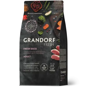 GRANDORF FRESH СВЕЖЕЕ МЯСО УТКИ С БАТАТОМ ДЛЯ ВЗРОСЛЫХ КОШЕК 0,4кг