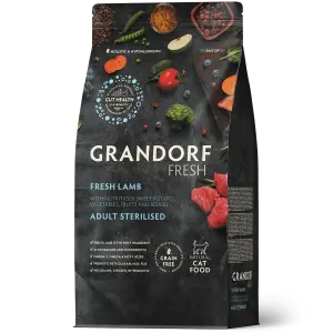 GRANDORF FRESH СВЕЖЕЕ МЯСО ЯГНЕНКА С БАТАТОМ ДЛЯ СТЕРИЛИЗОВАННЫХ ИЛИ ПОЖИЛЫХ КОШЕК 2кг