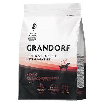Grandorf Veterinary Diet Dog Hepatic для собак, для поддержания функций печени при ХПН 1 кг