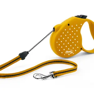 20кг Рулетка FLEXI "Dots" M 5м, желтый.